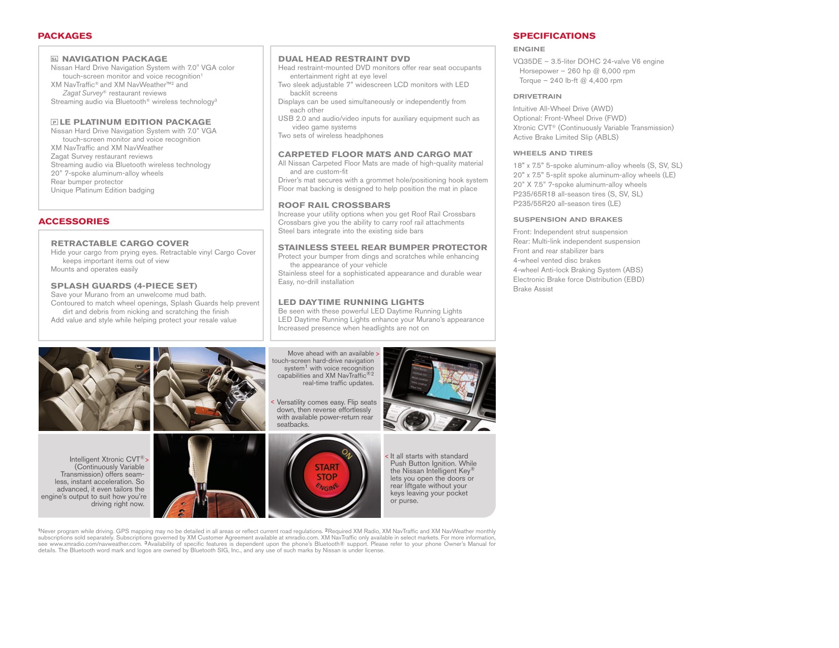 2012 Nissan Murano Brochure Page 1